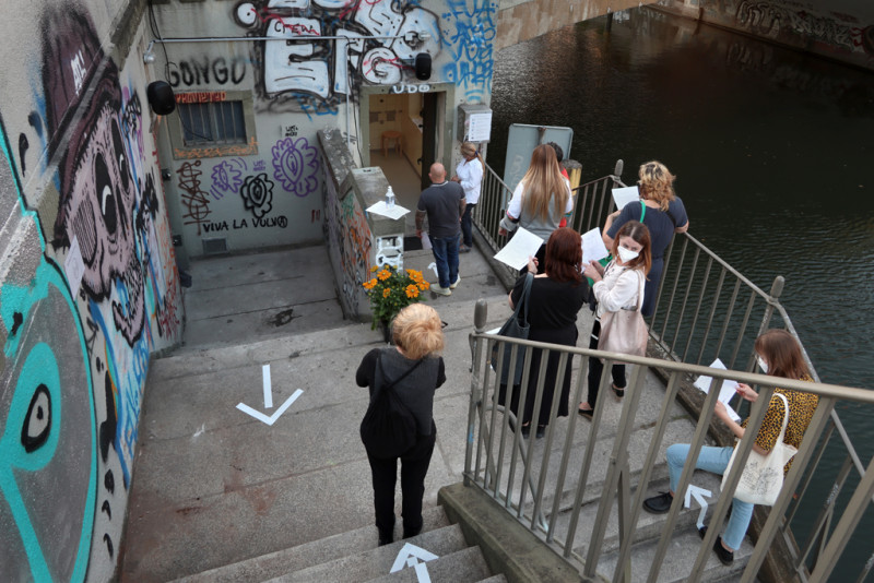 Sicht auf die Räumlichkeit des neuen Kunstorts