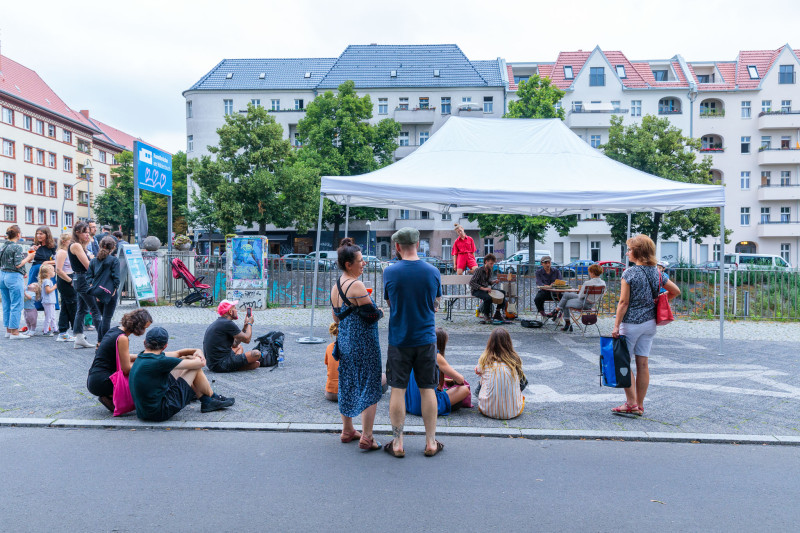 Ausstellungseröffnung.